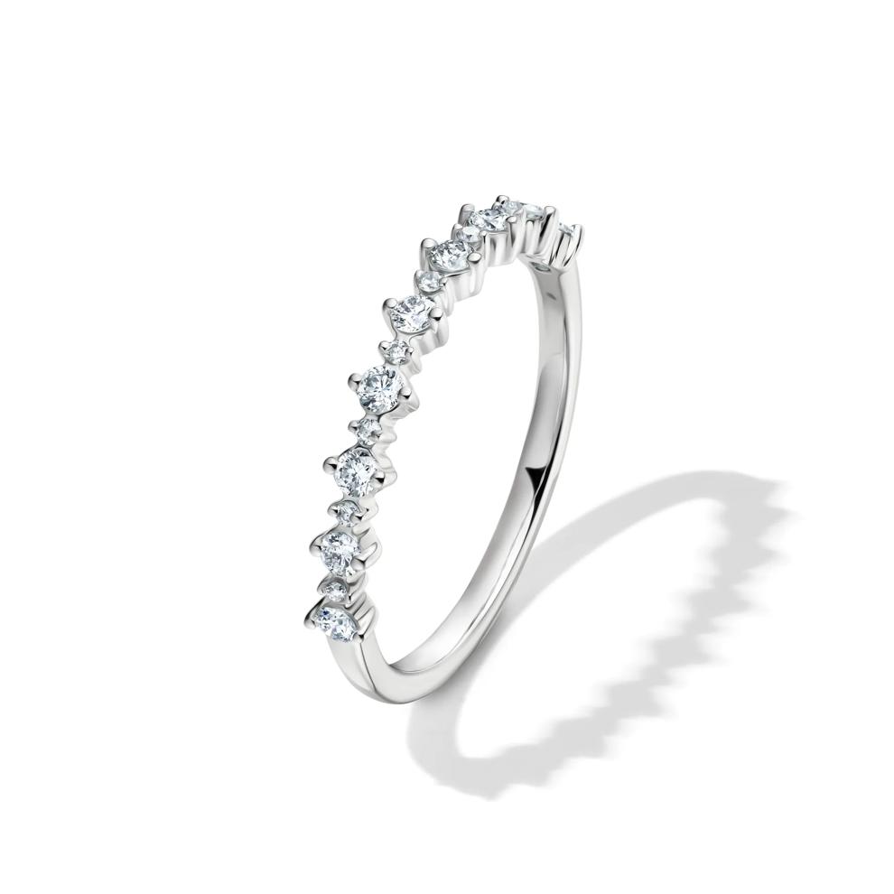 Lab grown Diamond Prong Stack Band in 10K White Gold (1/4 ct. tw.) – Image 4 of 4