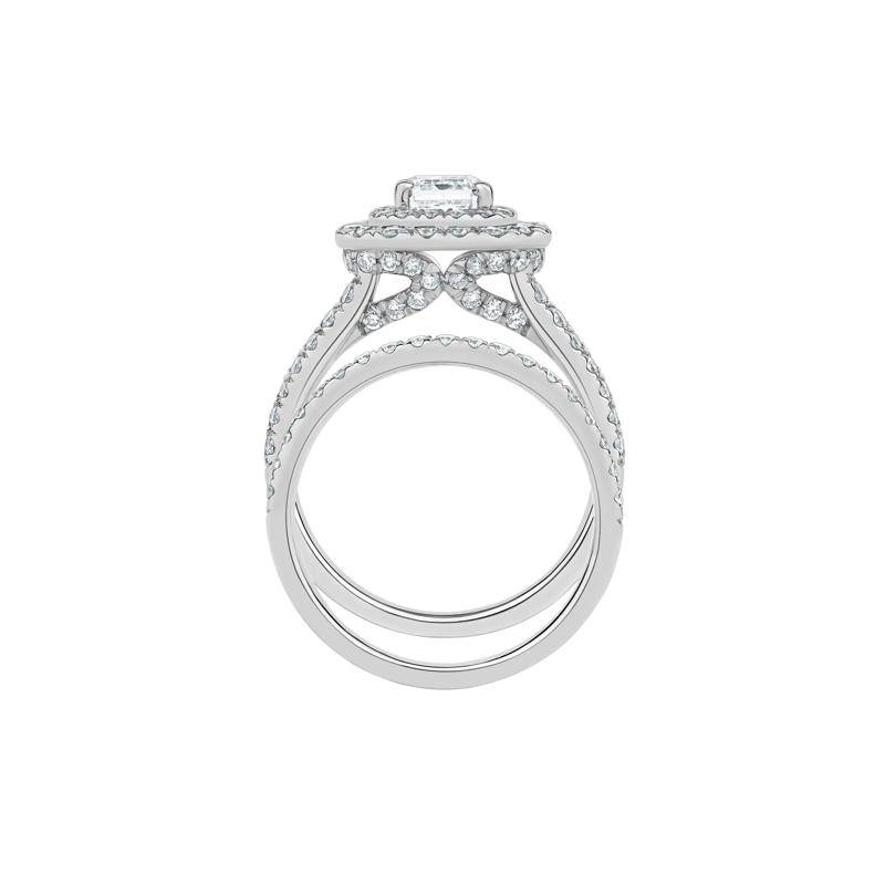 Samantha Lab Grown Diamond Engagement Set in 14K White Gold &#40;3 ct. tw.&#41; – Image 2 of 5