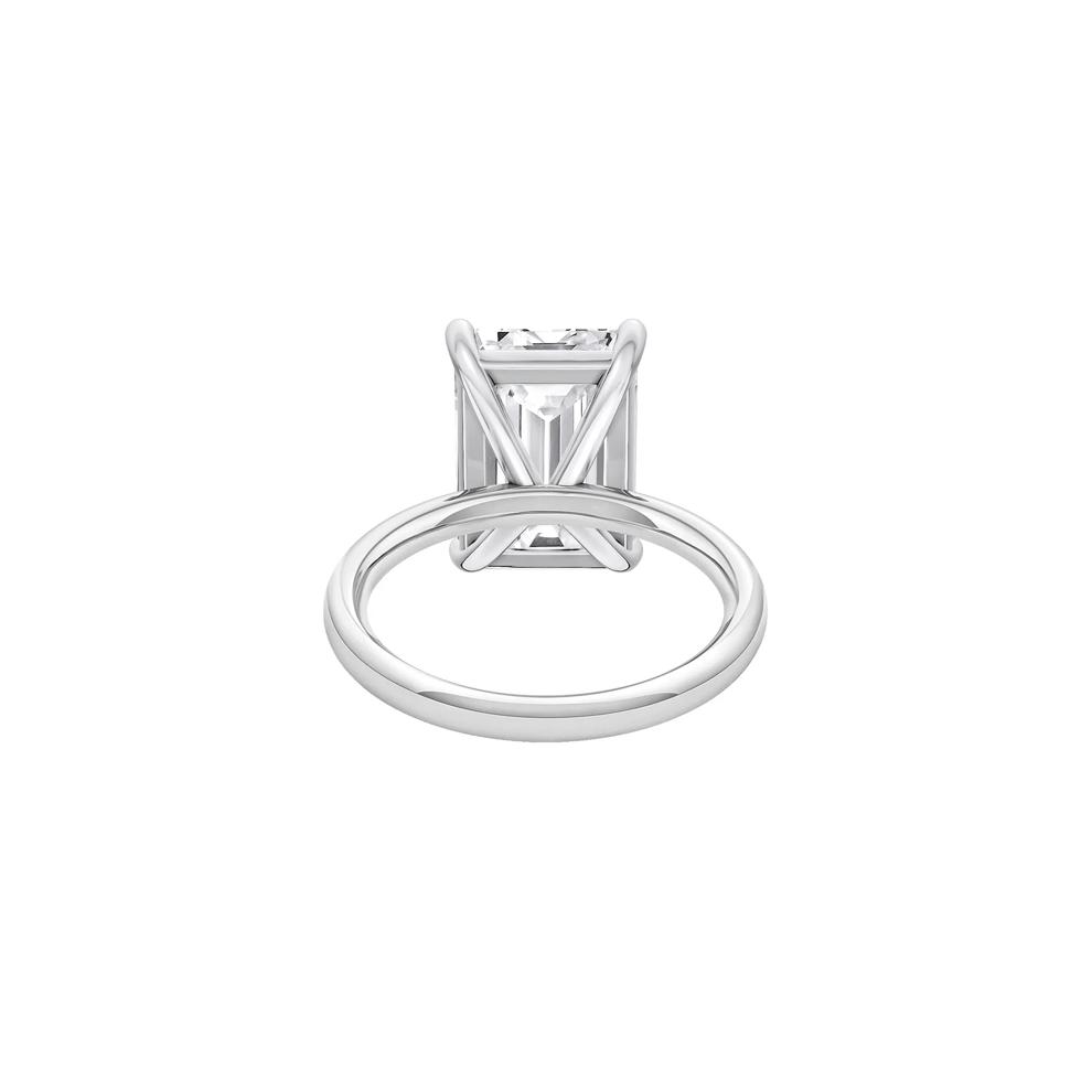 Lab Grown Diamond Radiant-Cut Solitaire Ring in 14K White Gold (4 ct.) – Image 4 of 4