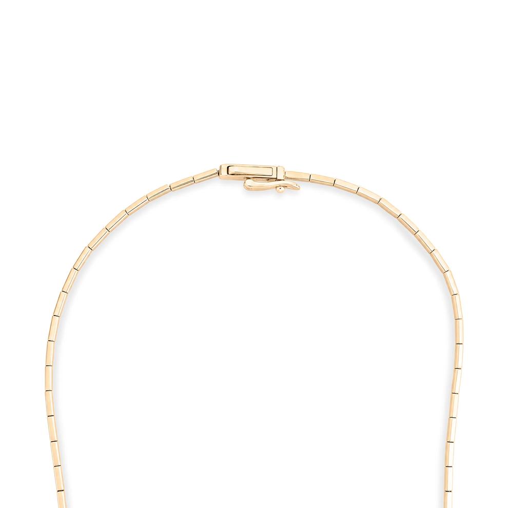 Diamond Bar Link Necklace in 10K Yellow Gold (1/2 ct. tw.) – Image 4 of 4