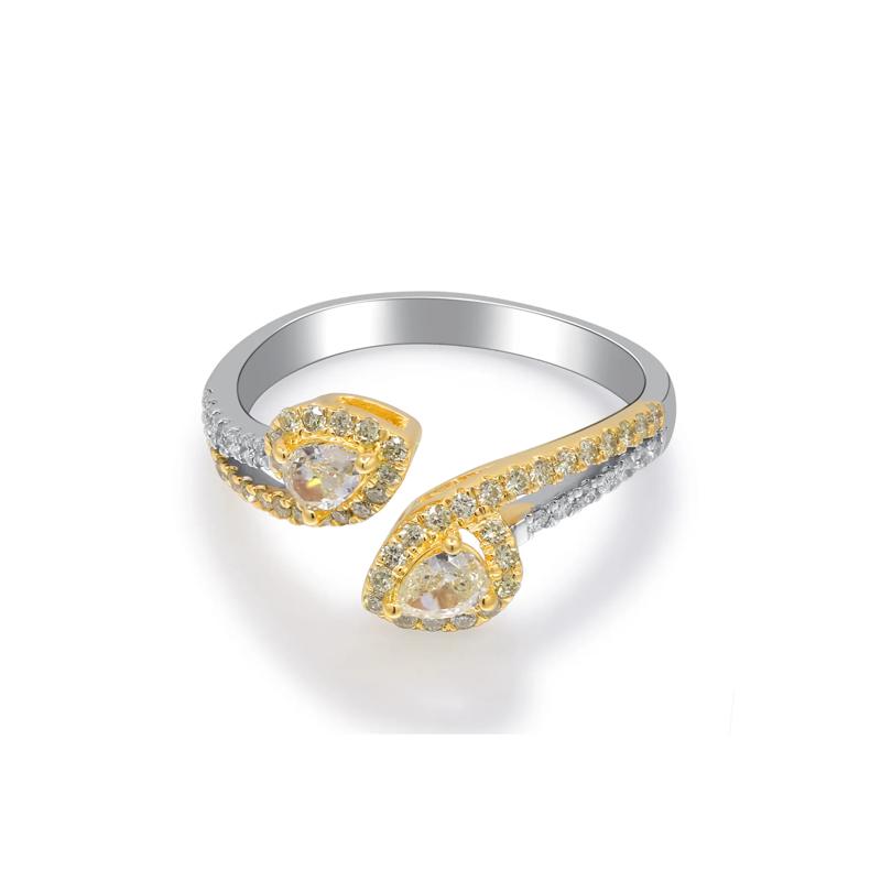 Diamond Bypass Ring in 14K White Gold &#40;3/4 ct. tw.&#41; – Image 5 of 5