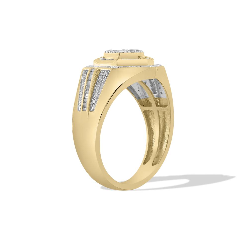 Men's Diamond Ring in 10K Yellow Gold (1/2 ct. tw.) – Image 3 of 4