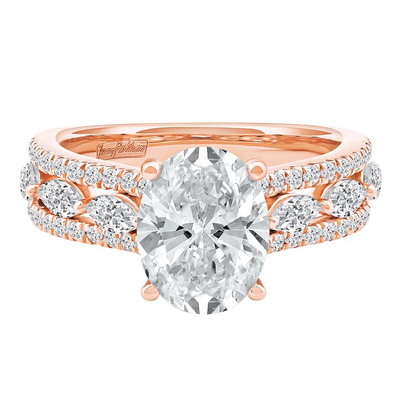 Layla Lab Grown Diamond Engagement Ring in 18K Rose Gold &#40;4 ct. tw.&#41; – Image 1 of 5