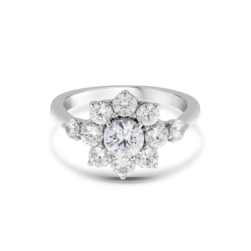 Lab Grown Diamond Starburst Ring in 14K White Gold &#40;2 ct. tw.&#41; – Image 1 of 3