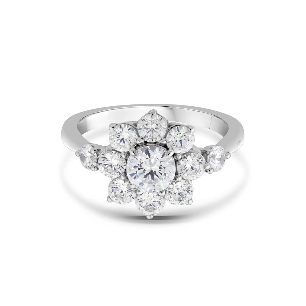 Lab Grown Diamond Starburst Ring in 14K White Gold (2 ct. tw.) – Image 1 of 3