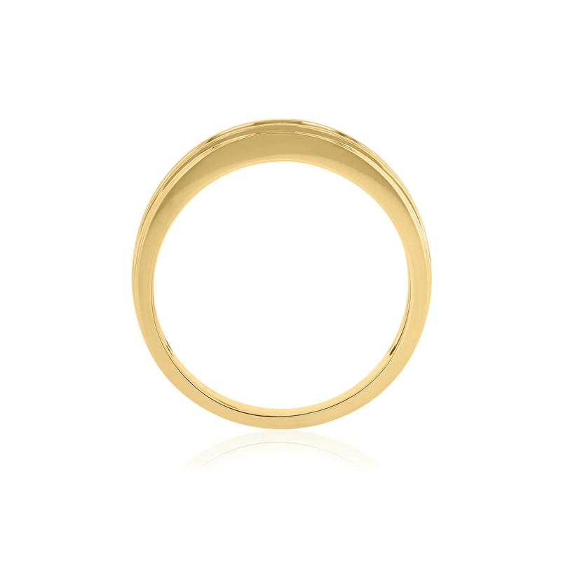 Men's 1/4 ct. tw. Diamond Band in 10K Yellow Gold – Image 2 of 3