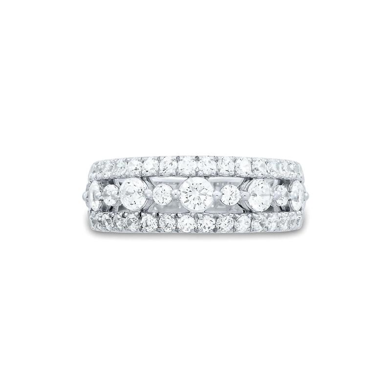 1 1/2 ct. tw. Lab Grown Diamond Band in 14K White Gold – Image 1 of 1