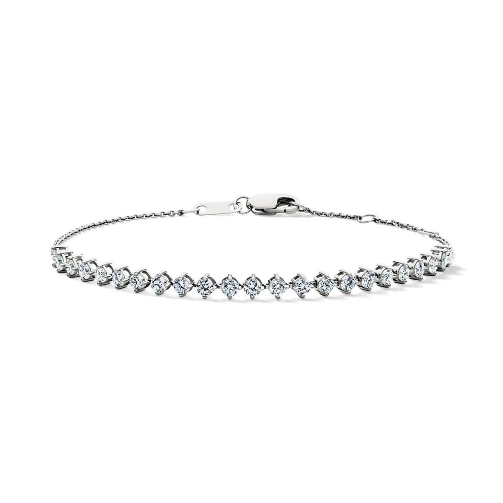 Lab Grown Diamond Cable Chain Bracelet  in 10K White Gold (1 ct. tw.) – Image 1 of 2