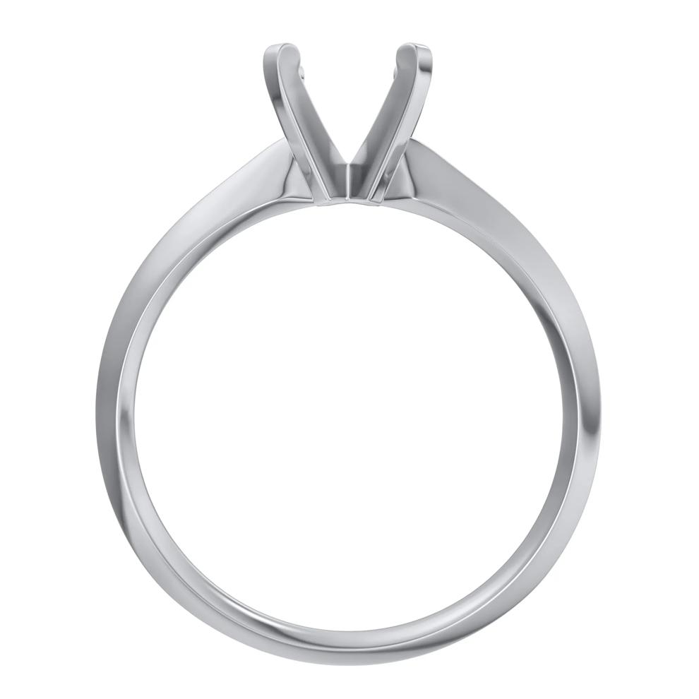 Solitaire Semi-Mount Engagement Ring (Setting Only) – Image 4 of 6