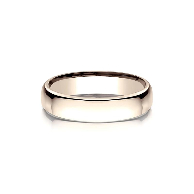 Men&#39;s High Polished Wedding Band in 14K Rose Gold, 4.5MM – Image 1 of 3