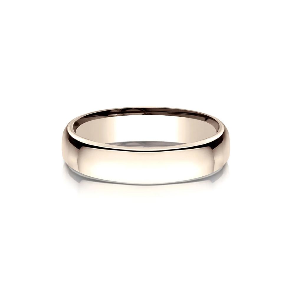 Men's High Polished Wedding Band in 14K Rose Gold, 4.5MM – Image 1 of 3