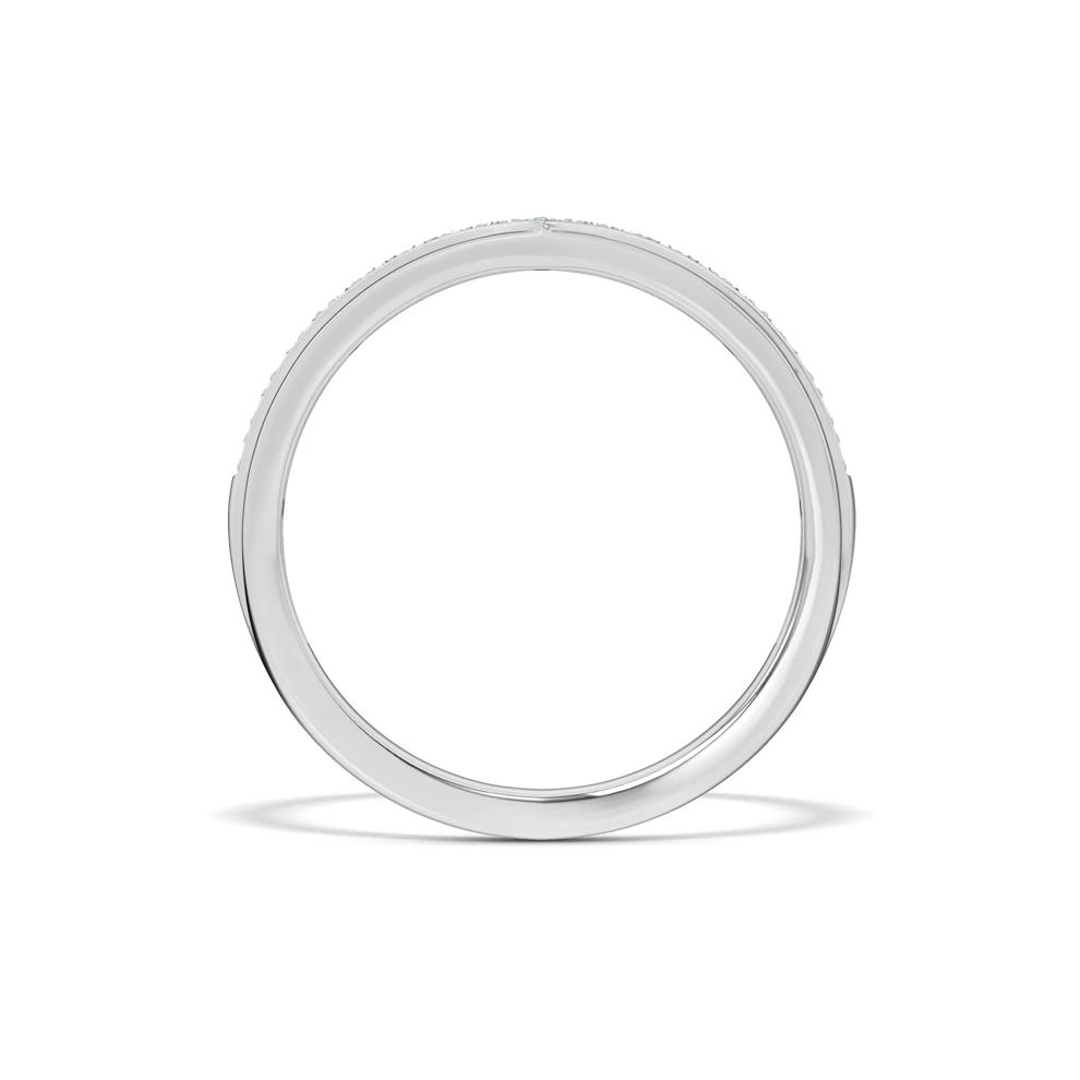 Lab Grown Diamond Wide Chevron Band in 10K White Gold (1/4 ct. tw.) – Image 2 of 4