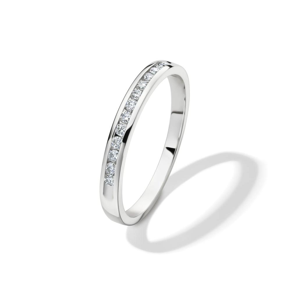 1/7 ct. tw. Diamond Wedding Band in 14K White Gold – Image 4 of 4