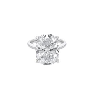 Lab Grown Diamond Elongated Cushion-Cut Engagement Ring in 14K White Gold (8 ct. tw.)