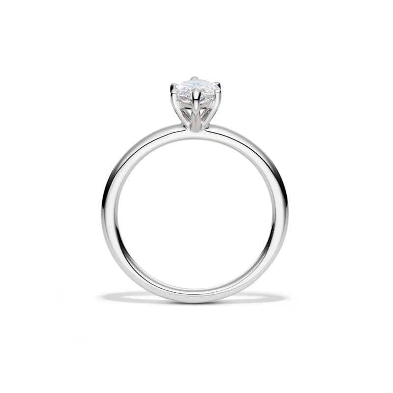 Lab Grown Diamond Marquise Engagement Ring Solitaire in Platinum &#40;1 ct.&#41; – Image 2 of 4