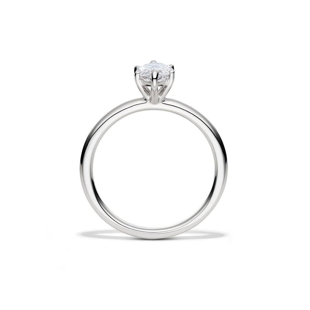Lab Grown Diamond Marquise Engagement Ring Solitaire in Platinum (1 ct.) – Image 2 of 4