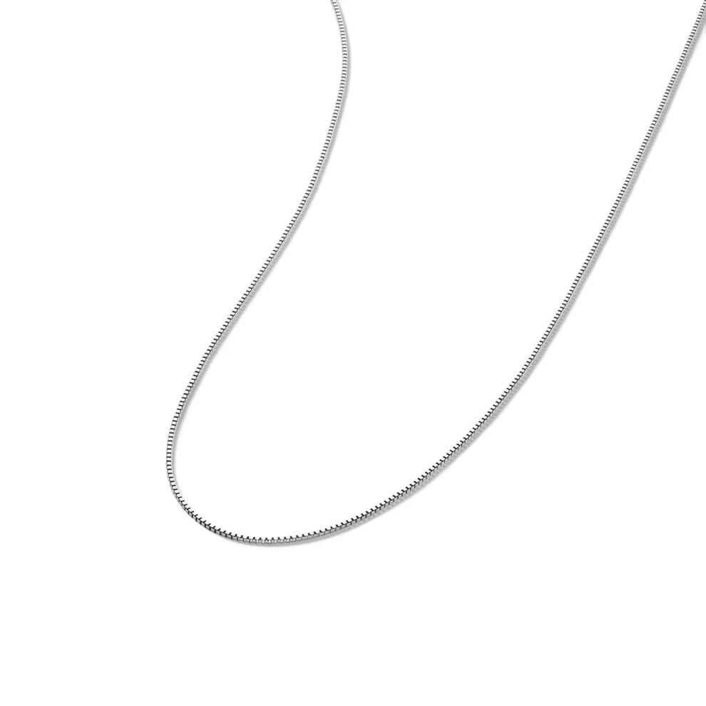 Box Chain in 14K White Gold, 18" – Image 4 of 5
