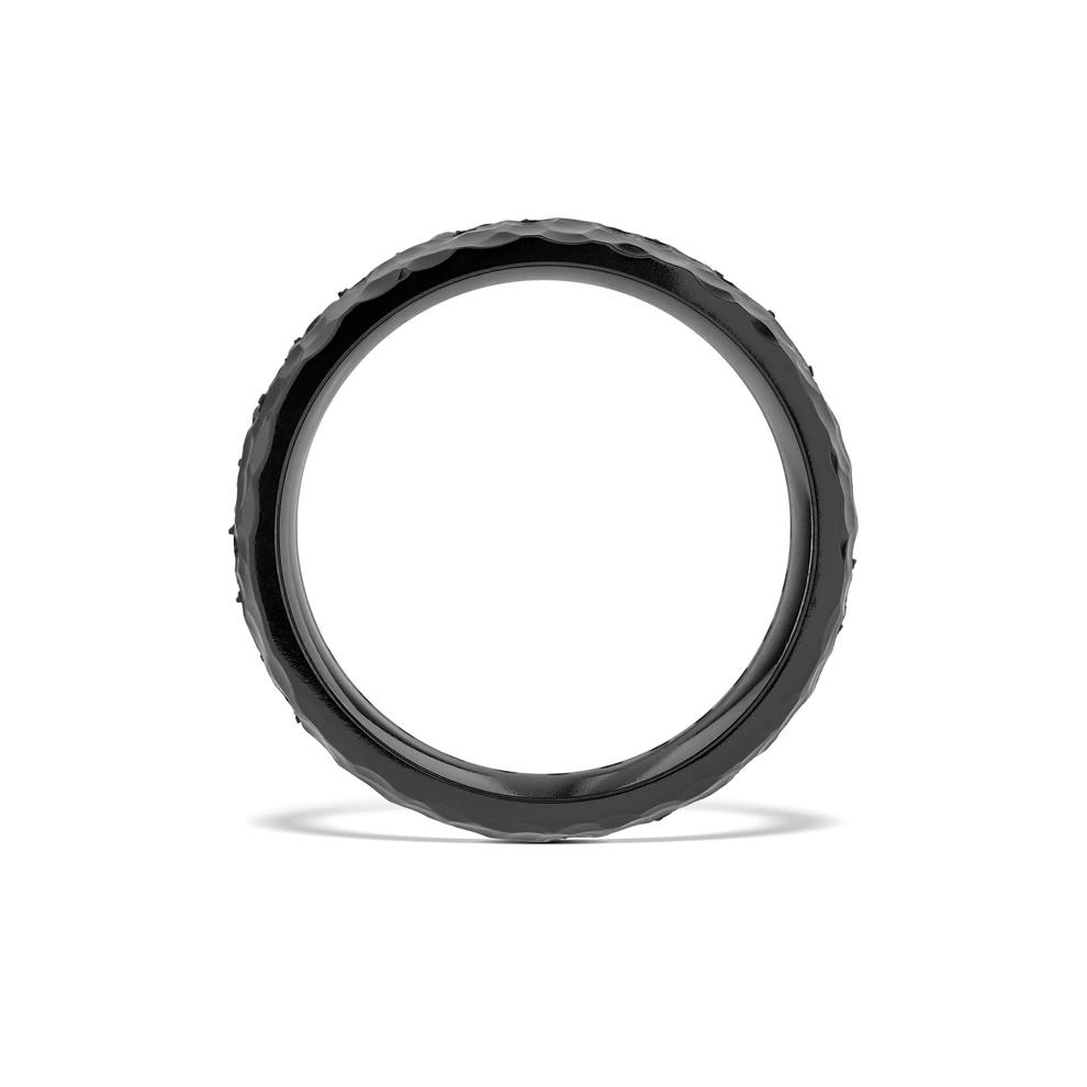 Black Diamond Domed Band in  Zirconium, 8mm (1 3/8 ct. tw.) – Image 2 of 4