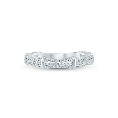 Lab Grown Diamond Anniversary Band in 14K White Gold (3/4 ct. tw.)