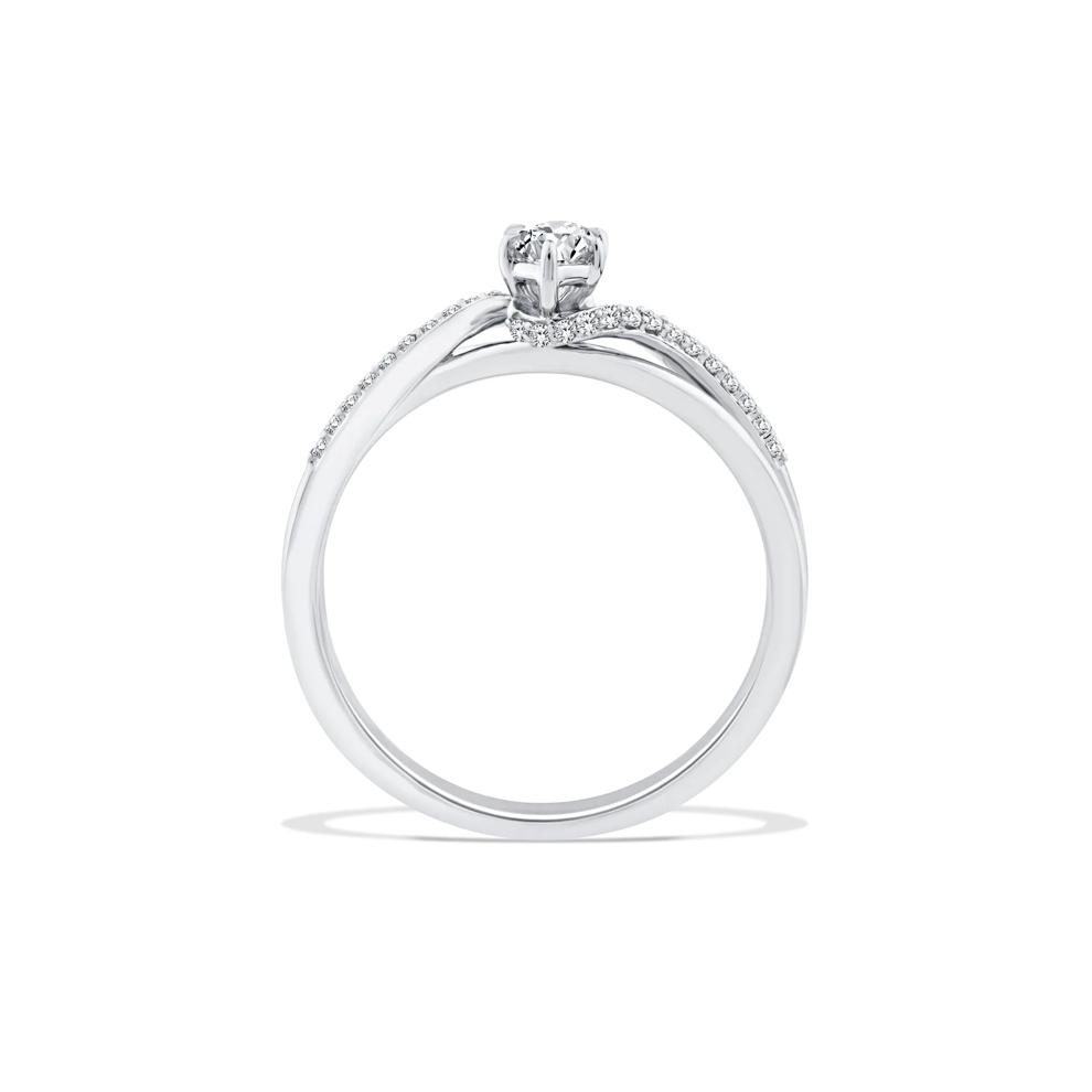 Lab Grown Diamond Marquise Center Promise Ring in 10K White Gold (3/8 ct. tw.) – Image 2 of 4