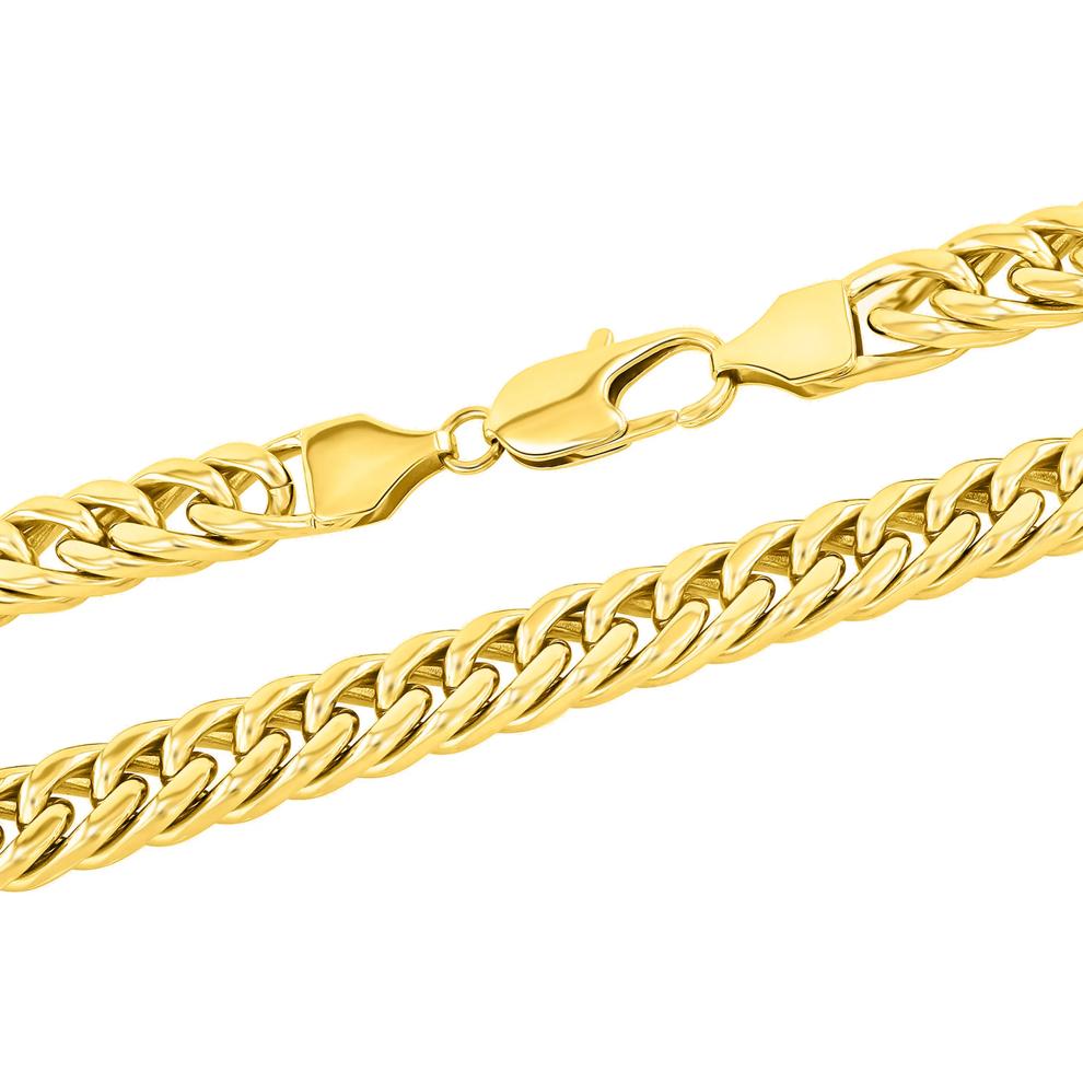 Men's Curb Chain in Ion-Plated Stainless Steel, 10MM, 24" – Image 2 of 3