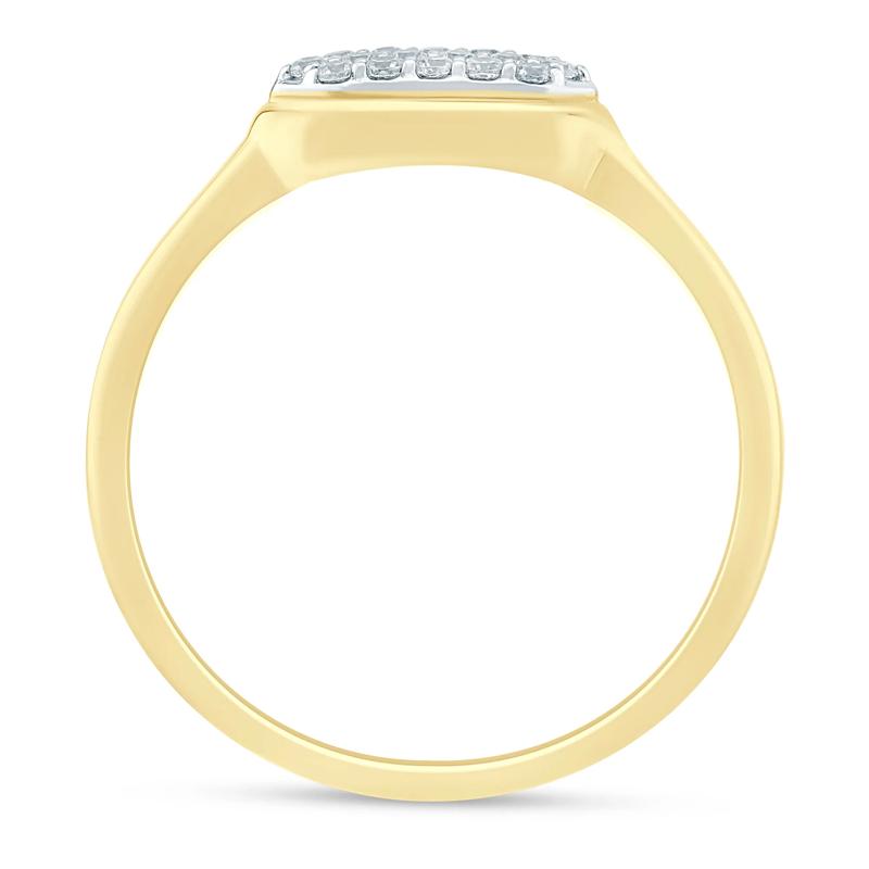 Diamond Ring in 10K Yellow Gold &#40;1/8 ct. tw.&#41; – Image 2 of 3