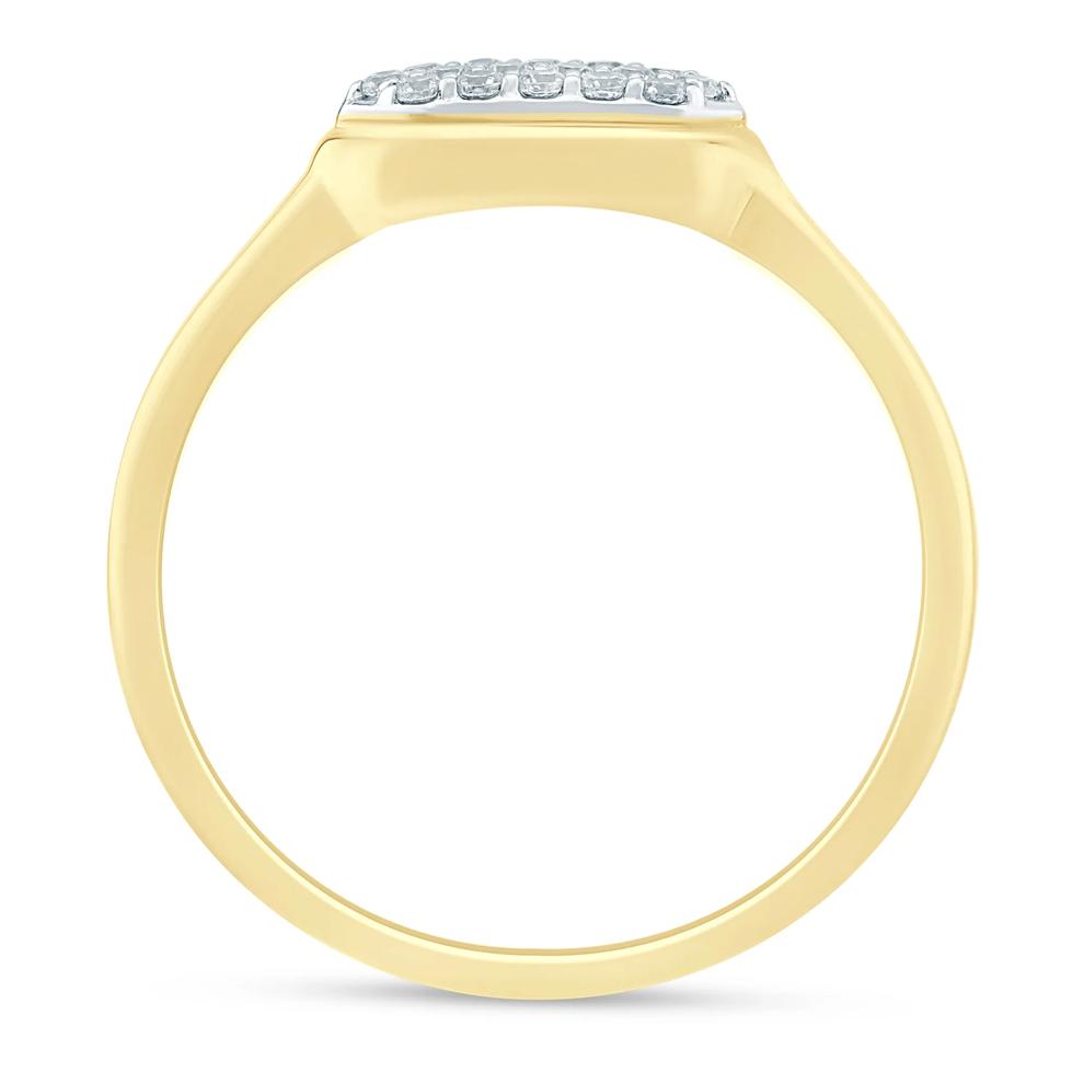 Diamond Ring in 10K Yellow Gold (1/8 ct. tw.) – Image 2 of 3