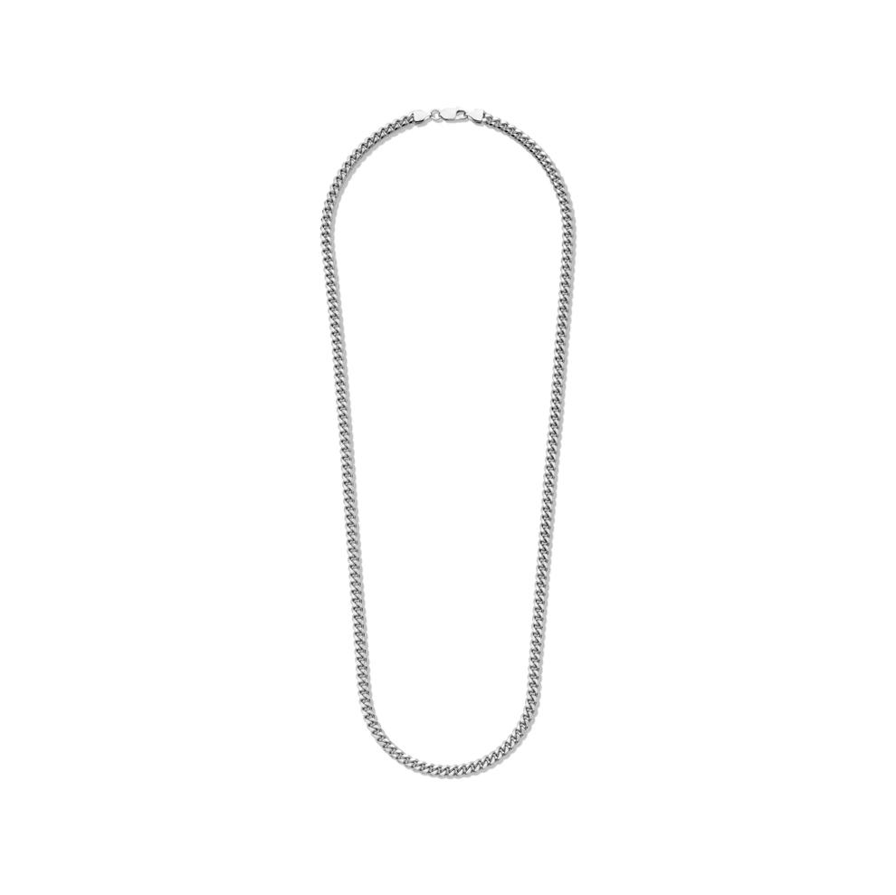 Men's Miami Cuban Chain in Sterling Silver, 24" – Image 2 of 4