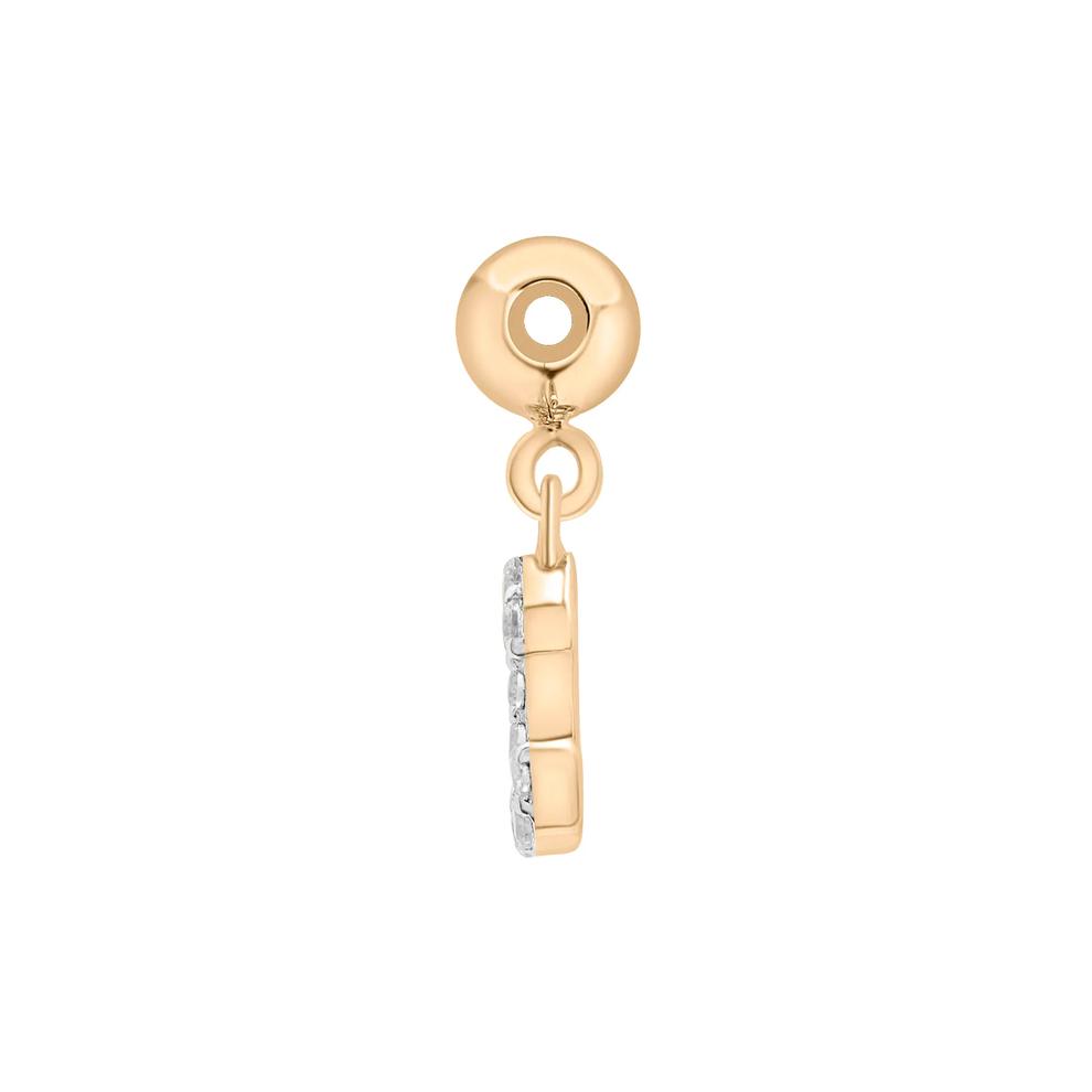 Diamond Accent C Initial Bead Charm in Vermeil – Image 2 of 3