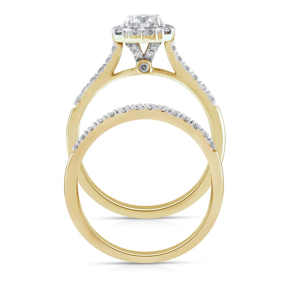 Lab Grown Diamond Engagement Set in 10K Yellow Gold (1 ct. tw.) – Image 2 of 3