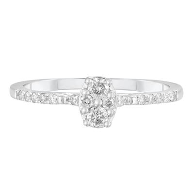 Diamond Composite Promise Ring in Sterling Silver (1/4 ct. tw.)