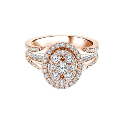 Diamond Composite Engagement Ring in 10K Rose Gold (1 1/2 ct. tw.)