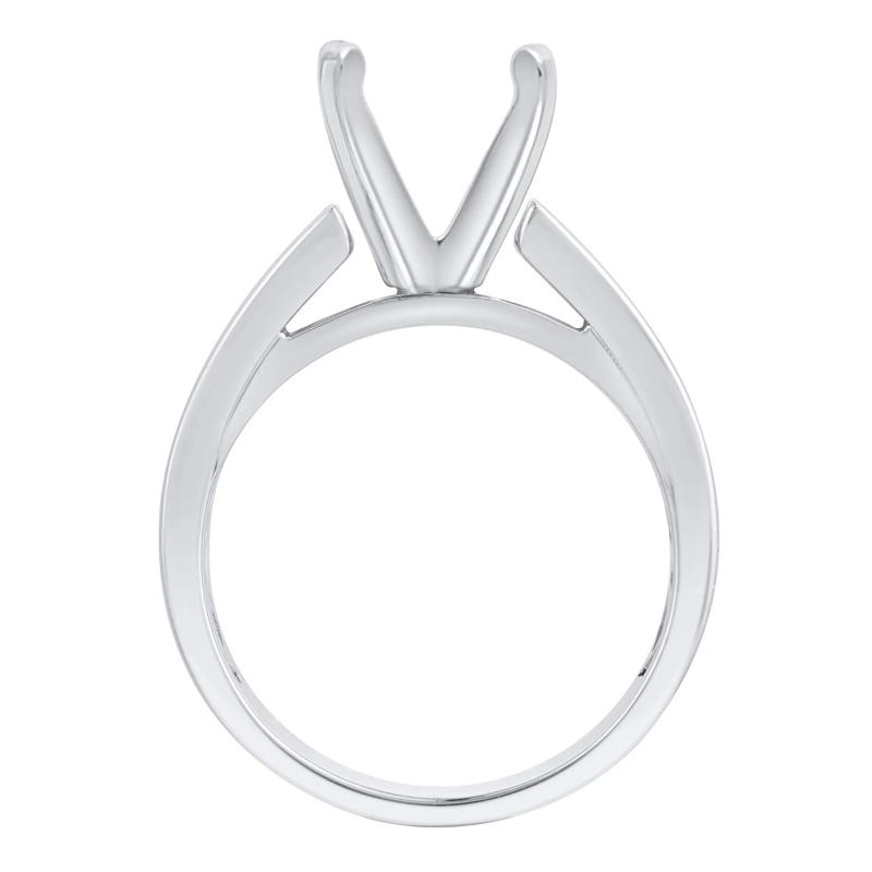 Wide Cathedral Semi-Mount Engagement Ring in 14K Gold, 9.8MM &#40;Setting Only&#41; – Image 4 of 6