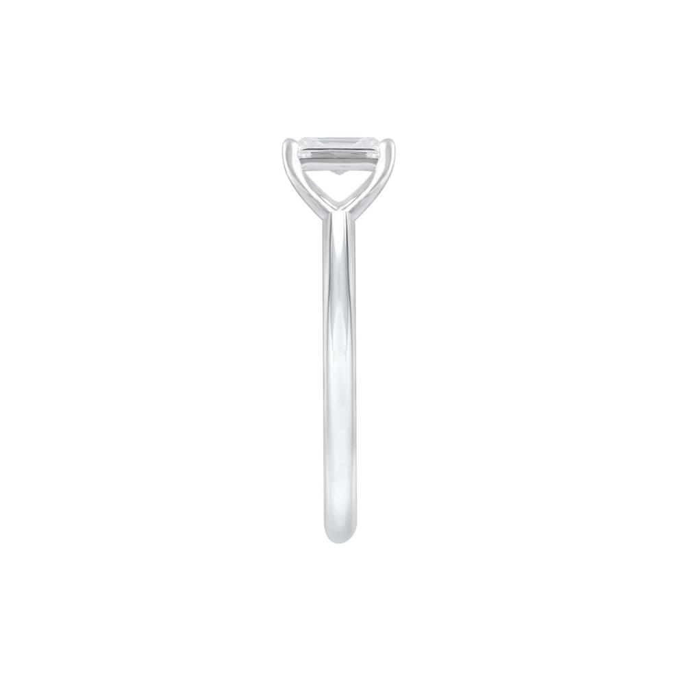 Lab Grown Diamond Emerald-Cut Solitaire Ring in 14K White Gold (1 ct.) – Image 3 of 5
