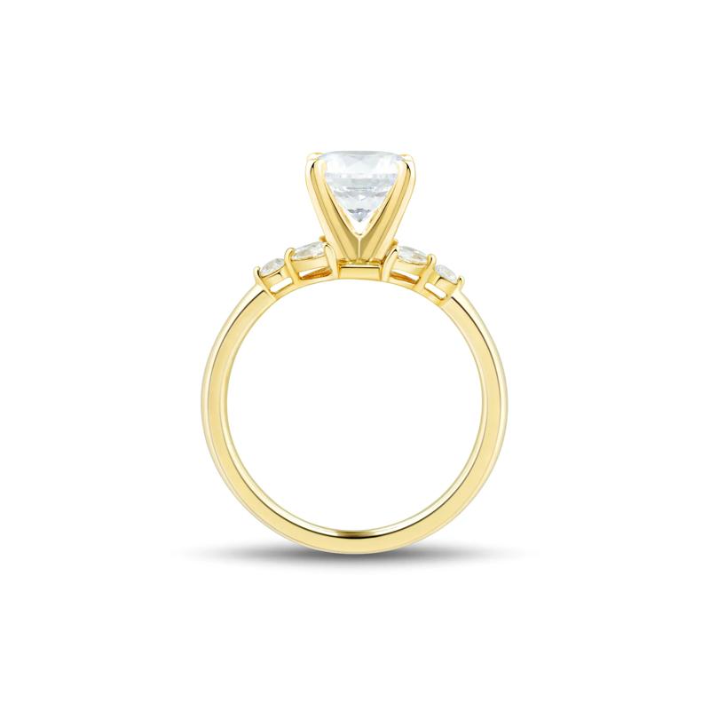 Lab Grown Diamond Semi-Mount Engagement Ring in 14K Yellow Gold &#40;1/4 ct. tw.&#41; – Image 3 of 6