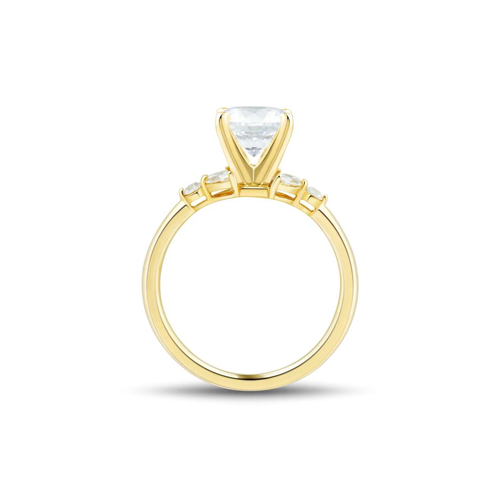 Lab Grown Diamond Semi-Mount Engagement Ring in 14K Yellow Gold (1/4 ct. tw.) – Image 3 of 6