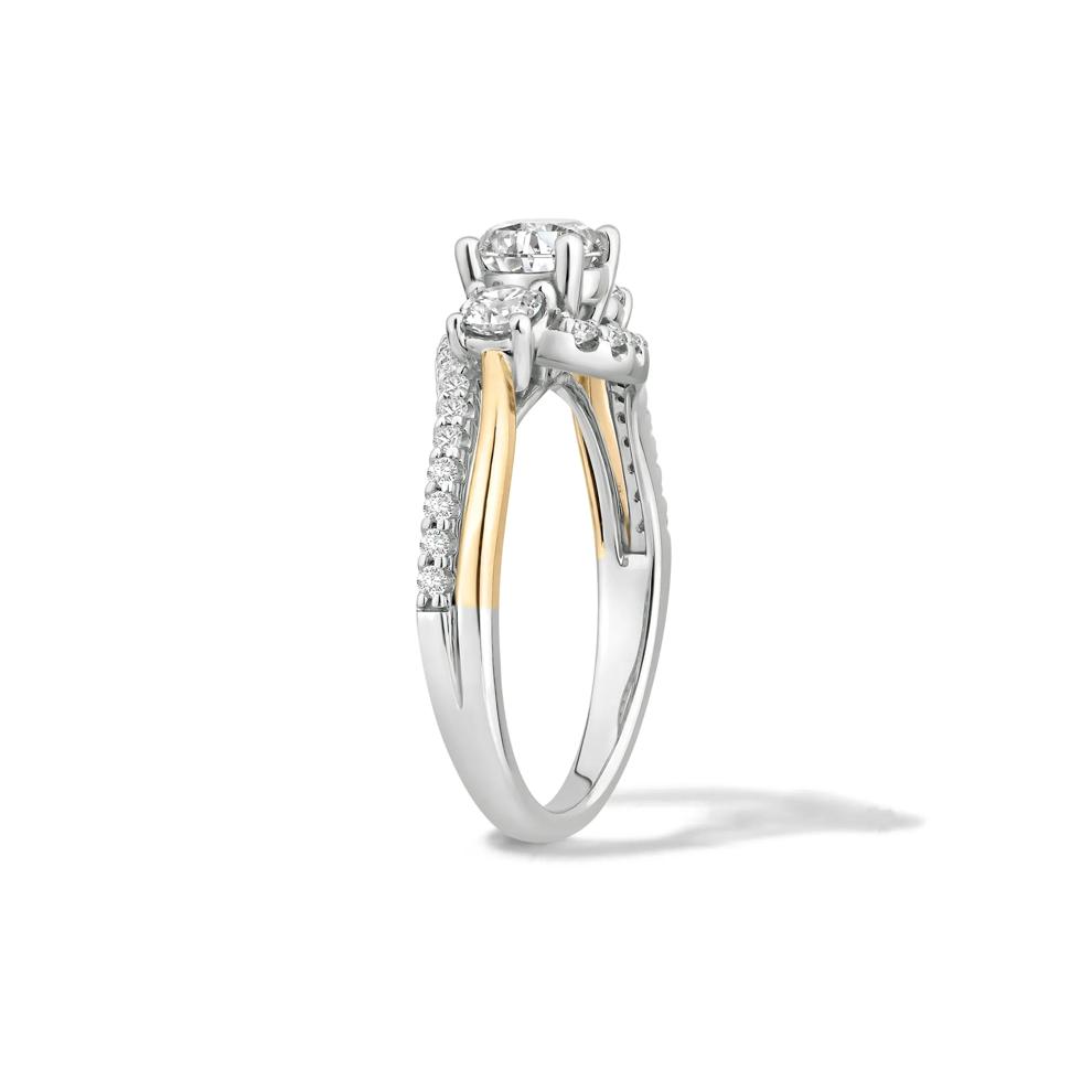 Diamond Round Engagement Ring in 14K White Gold (1 1/4 ct. tw.) – Image 3 of 8