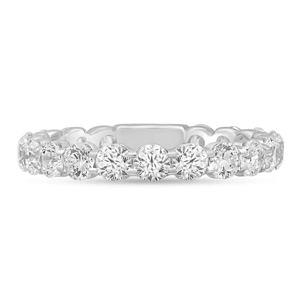 Round-Cut Sizeable Diamond Eternity Band in 14K White Gold (2 ct. tw.) – Image 1 of 3