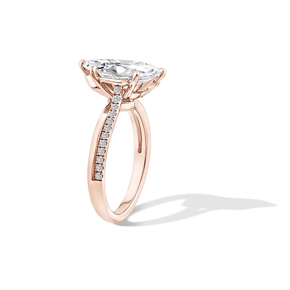 Lab Grown Diamond Marquise Engagement Ring in 18K Rose Gold (2 3/4 ct. tw.) – Image 3 of 4