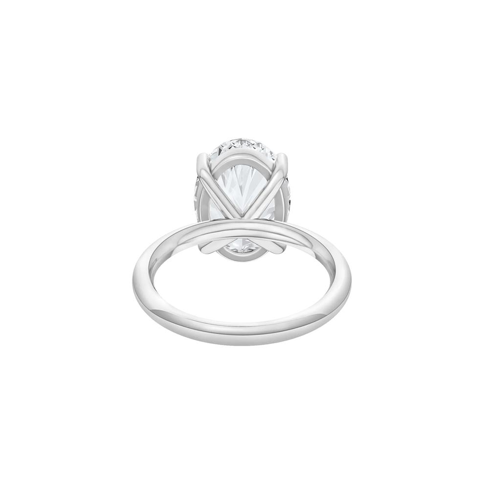 Lab Grown Diamond Oval Solitaire Engagement Ring in Platinum (5 ct. tw.) – Image 4 of 4