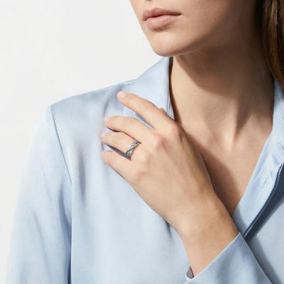 1 ct. tw. Diamond Flyover Ring in 10K White Gold