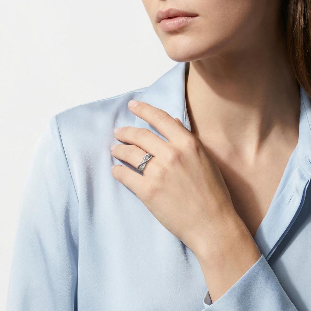 1 ct. tw. Diamond Flyover Ring in 10K White Gold – Image 1 of 2