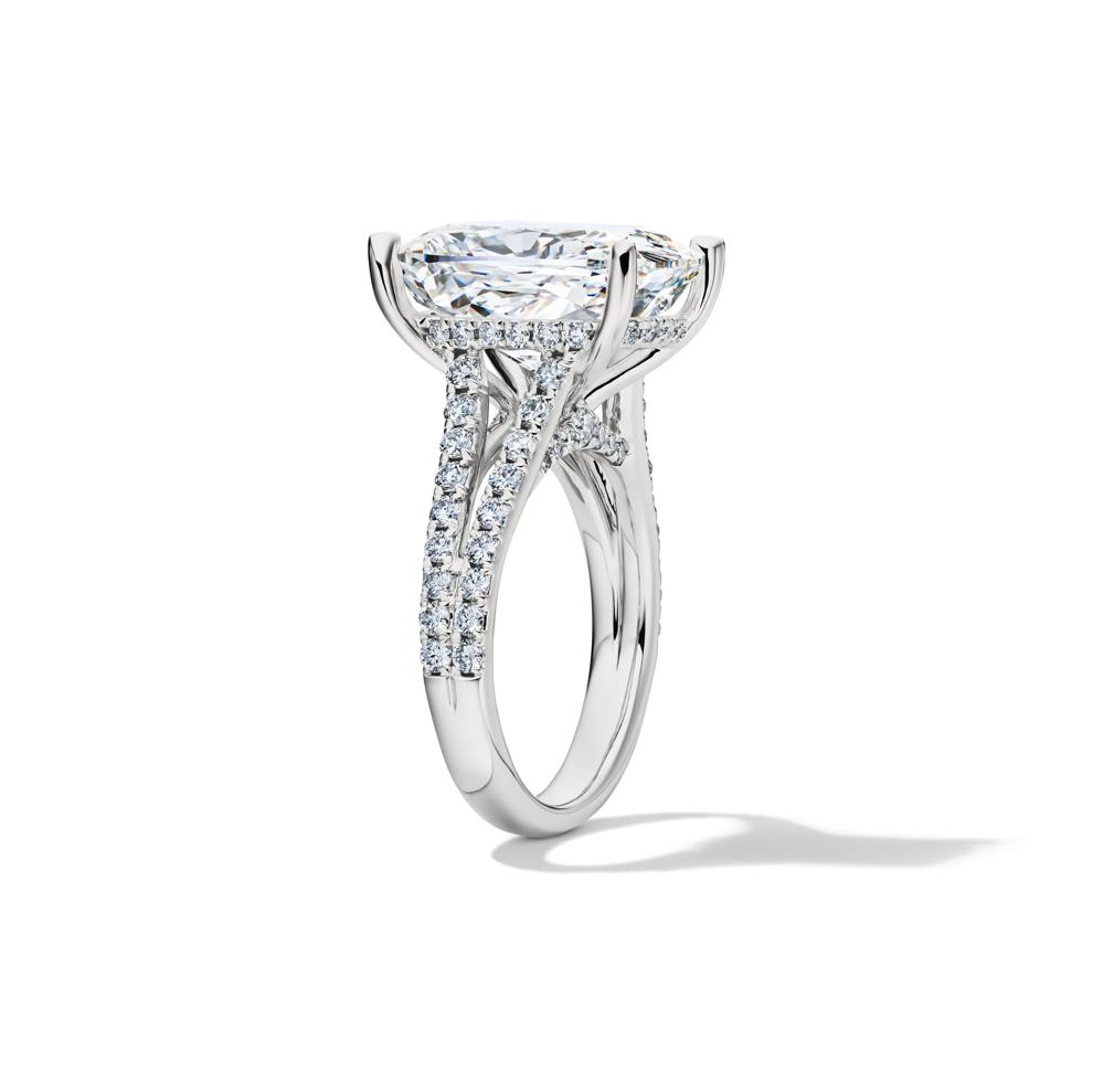 Lab Grown Diamond Elongated Cushion-Cut Engagement Ring in 14K White Gold (11 ct. tw.) – Image 3 of 4