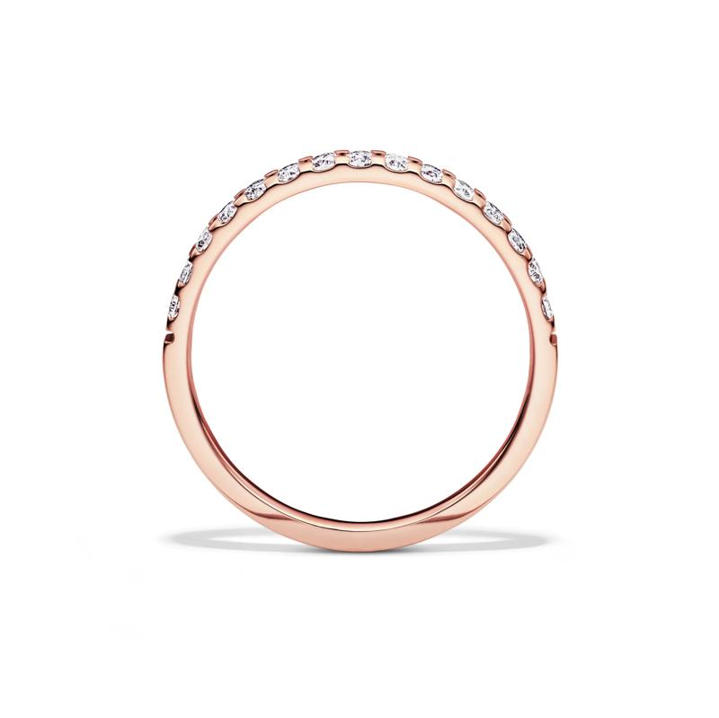 1/4 ct. tw. Lab Grown Diamond Band in 14K Rose Gold – Image 2 of 4