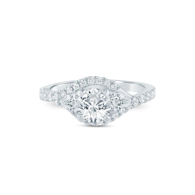 Diamond Bypass Semi-Mount in 14K Gold (3/4 ct. tw.) (Setting Only) – Image 1 of 1