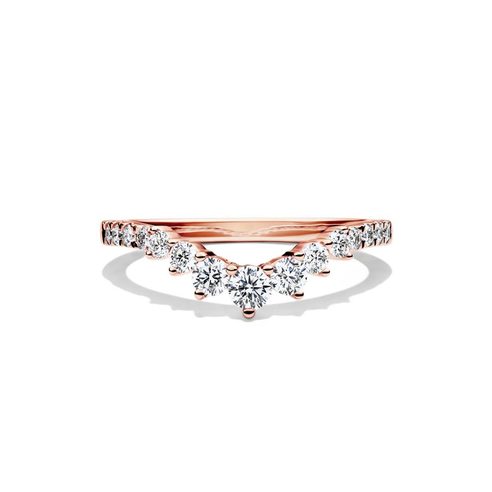 Lab Grown Diamond Contour Band in 14K Rose Gold (1/2 ct. tw.) – Image 1 of 4