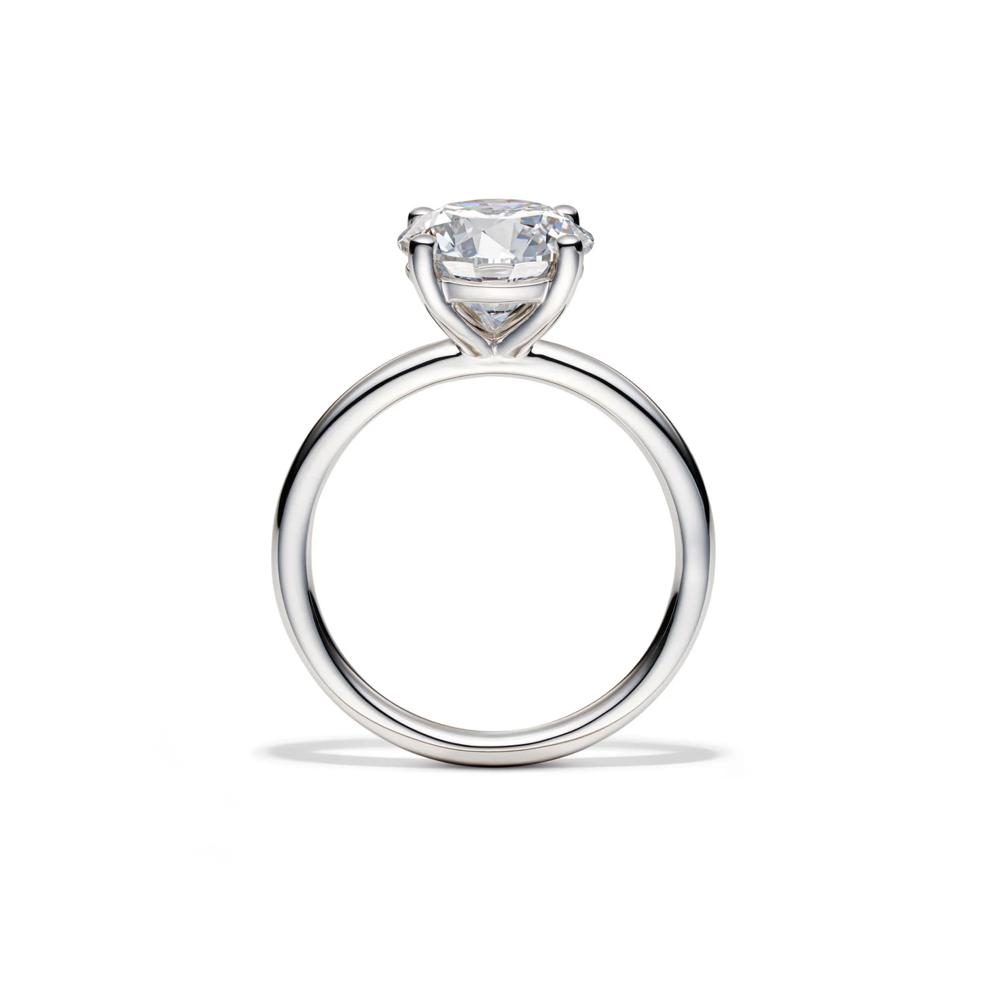 Lab Grown Diamond Solitaire Round Engagement Ring in Platinum (3 ct.) – Image 2 of 4