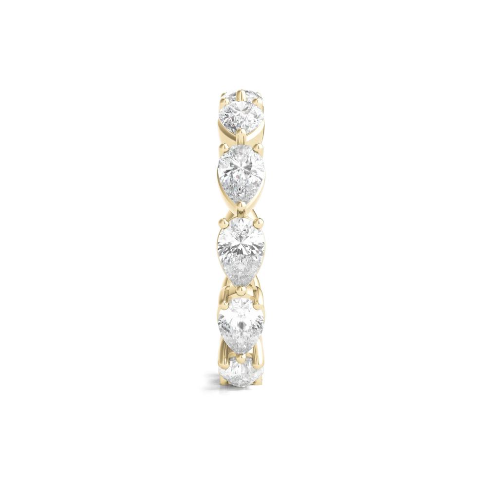 Pear-Cut Diamond Eternity Band in 14k Yellow Gold (4 ct. tw.) – Image 3 of 3