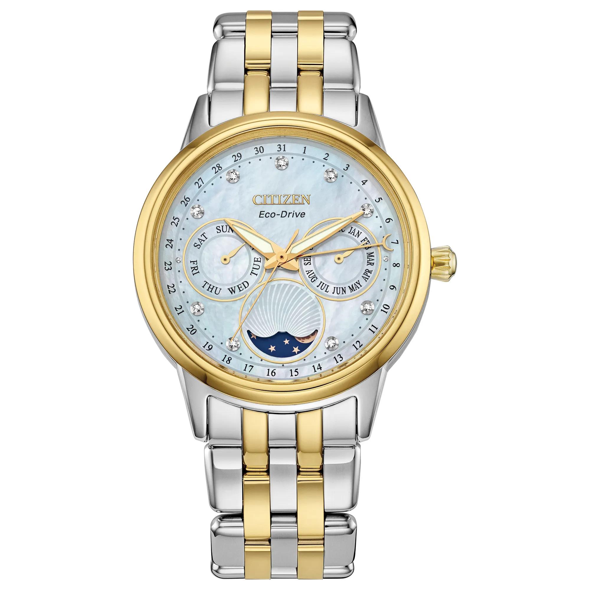 Citizen® Ladies' Calendrier Watch in Two-Tone Stainless Steel, 37MM