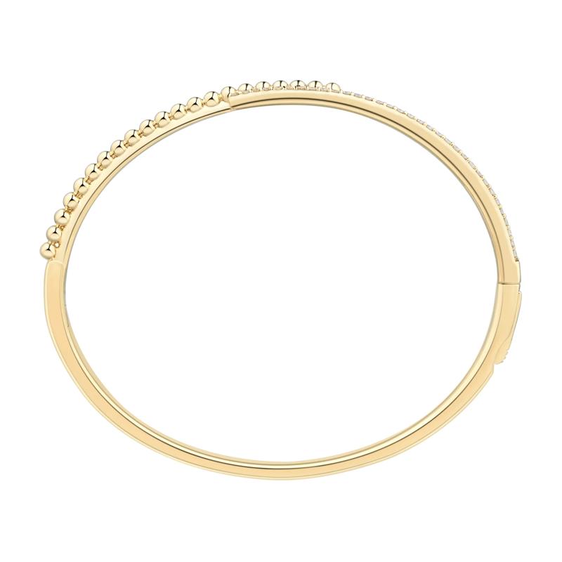 Lab Grown Diamond Bangle Bracelet in Vermeil – Image 2 of 2